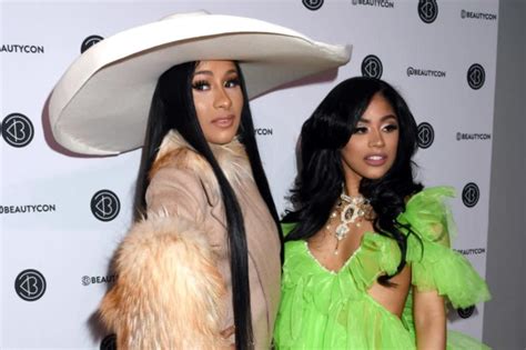 Cardi B Ditches Her Pumps Onstage At Beautycon With Sister Hennessy