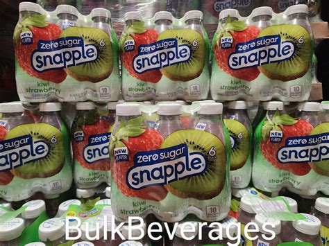 Snapple 16oz6pk Zero Sugar Kiwi Strawberry Pack Of 6 New Sealed