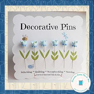 Sewing Pins Gift For Quilters Decorative Pins Pretty Pins Fancy Pins