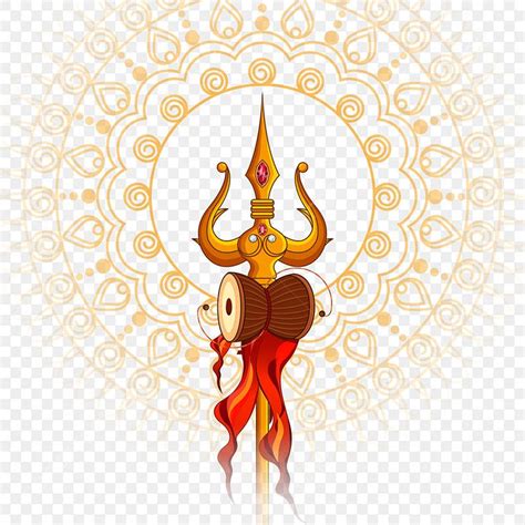 Trishul Clipart Transparent PNG Hd Lord Shankar Trishul Damru With