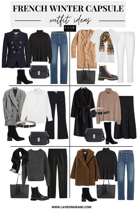 French Winter Capsule Fashion Capsule Wardrobe Parisian Outfits