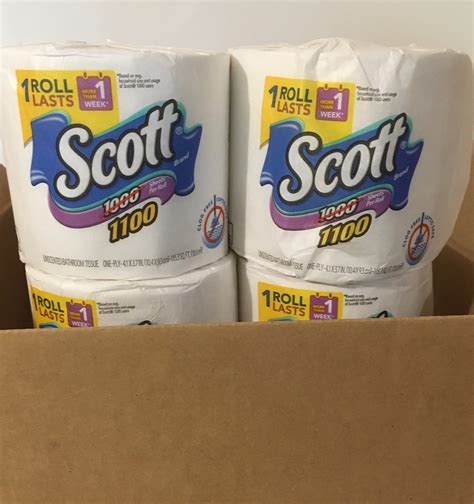 Scott 1100 Unscented Toilet Paper 12 Rolls