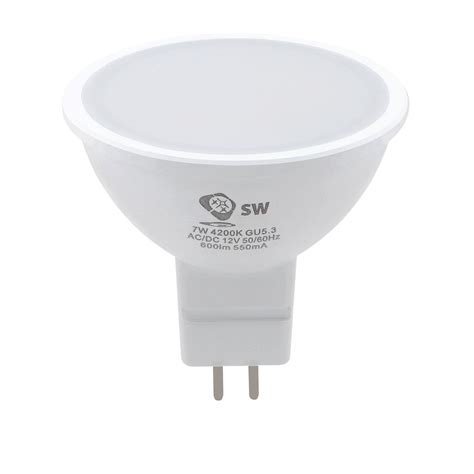 Mr16 Led Gu5 3 7w Kaltweiß 4200k 600lm 12v Ac Dc