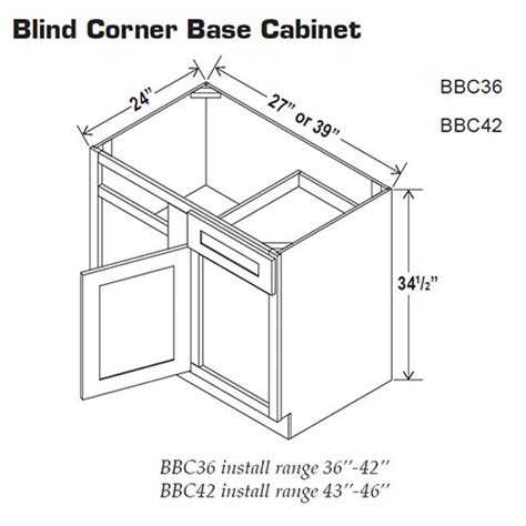 Blind Corner Base Cabinet – C&F Cabinets