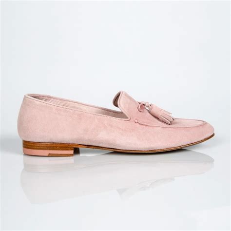 Lyst Paul Smith Dusty Pink Suede Tasseled Stevenson Loafers In Pink