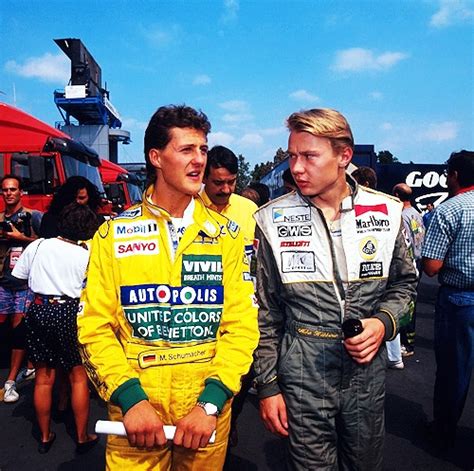 Mika And Schumi In 1991 At The Back End Of The Season Both At Very