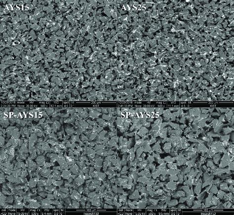 Bse Mode Sem Images Of Fracture Surface Of Ays And Sp Ays Specimens