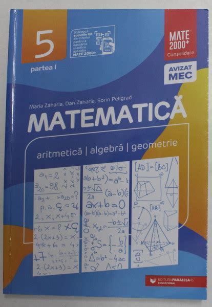 Matematica Aritmetica Algebra Geometrie Manual Pentru Clasa A