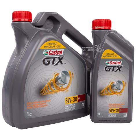 Castrol Gtx 5W30 C4 5 Litre Motor Yağı Dpf li Renault Uluğ Yedek Parça