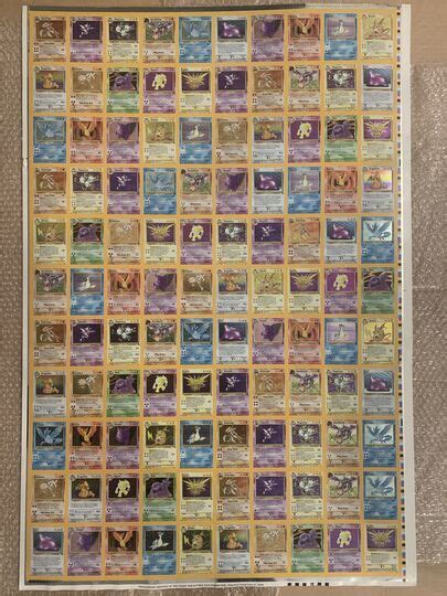 Mavin Pokemon Fossil Uncut Sheet