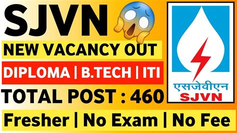 Sjvn Recruitment Sjvn New Vacancy Sjvn Recruitment