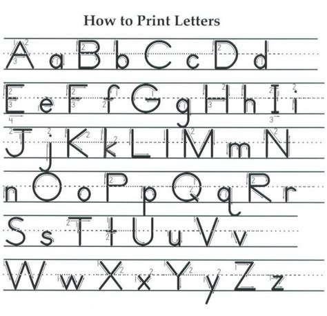 Letter Formation Printables Here Is A Diagram Showing The Zaner