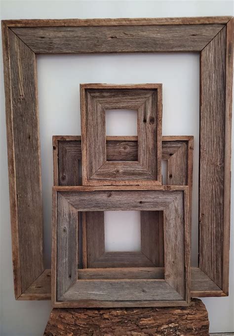 Barn Wood Picture Frames Rustic Picture Frames Handcrafted Wood