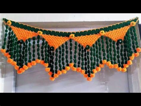 Wow Beautiful Toran Making At Home Very Easy And Awesome Toran Design