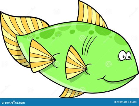 Big Green Fish Vector Royalty Free Stock Photos Image 12851428