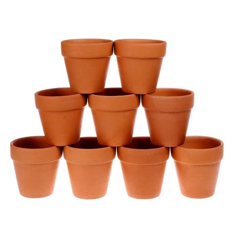 Mini Terracota Clay Pots Handmade Handmade Planter Cactus From Sri