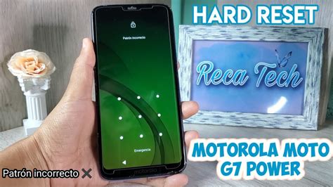 Cómo formatear motorola moto g7 power YouTube