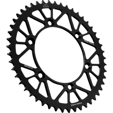 JT RaceLite Aluminum Rear Sprocket 49T 520 Black JTA808 49BLK