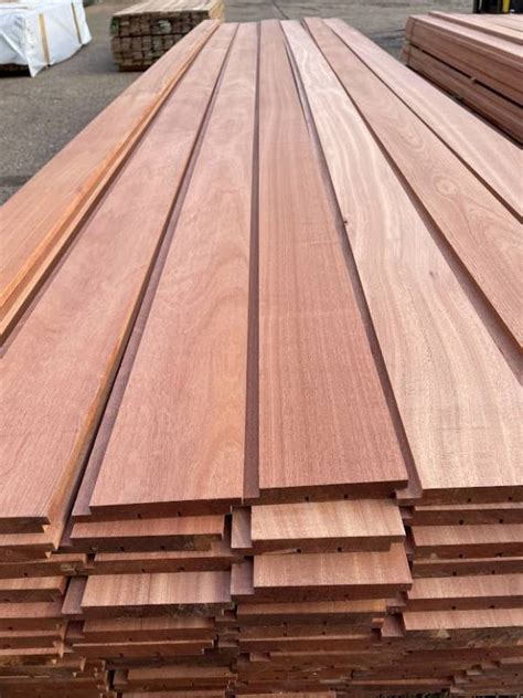 Sapele Hardwood Cladding A Grade Shadow Gap Timberulove