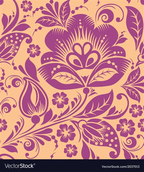 Vintage Floral Seamless Pattern Royalty Free Vector Image