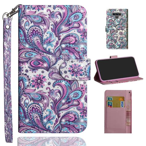 For Samsung Galaxy Note 9 Cute Pattern Leather Flip Card Wallet Case