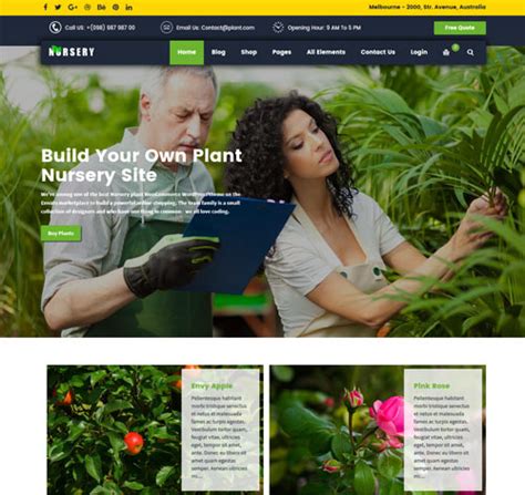 NurseryPlant Responsive WooCommerce WordPress Theme