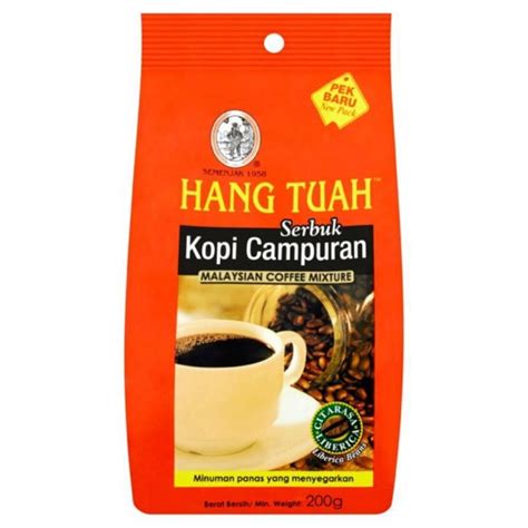 HANG TUAH Serbuk Kopi Campuran 200g Shopee Malaysia