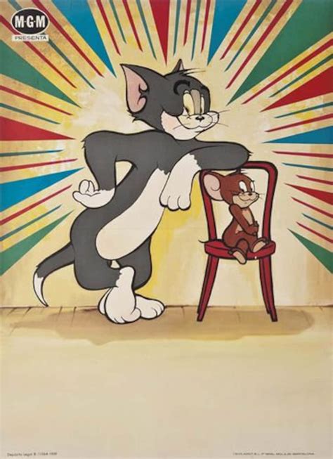 Vintage Tom And Jerry Cartoon Poster A3a2a1 Print Etsy