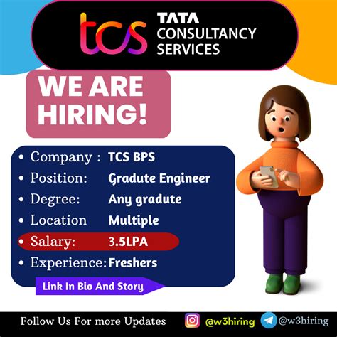 Tcs Bps Hiring Yop For Graduate Engineer Trainee Freshers Any