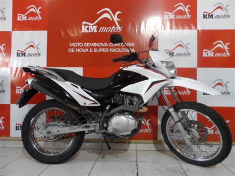 Honda Nxr Bros ESD 2014 Branca KM Motos Sua Loja De Motos Seminovas