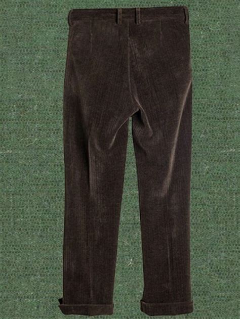 Men Slant Pocket Corduroy Pants Without Belt Shein Uk