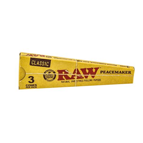 Raw Peacemaker Classic Unbleached Pre Rolled Cones Planet Caravan Smoke Shop