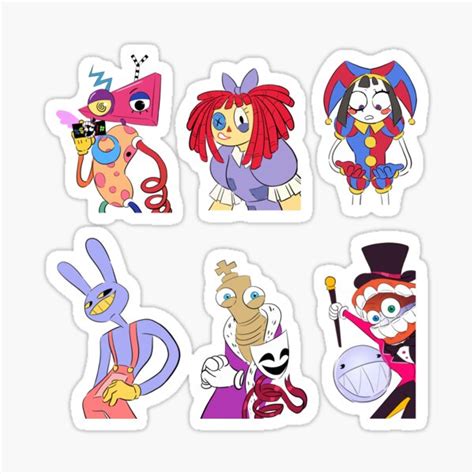 Digital Circus Hopeful Pack Sticker By Rollito Redbubble