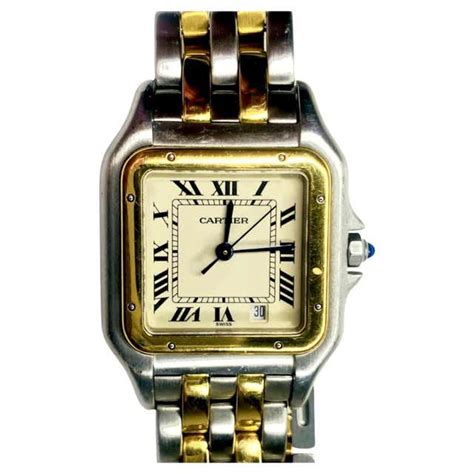 Cartier Panthère Quartz Movement Mini Model Steel Watch Wspn0019 At