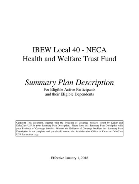 Fillable Online Ibew Local Neca Health And Welfare Trust Fund Fax