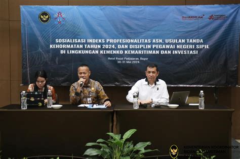 Asn Kemenko Marves Ikuti Sosialisasi Indeks Profesionalitas Usulan