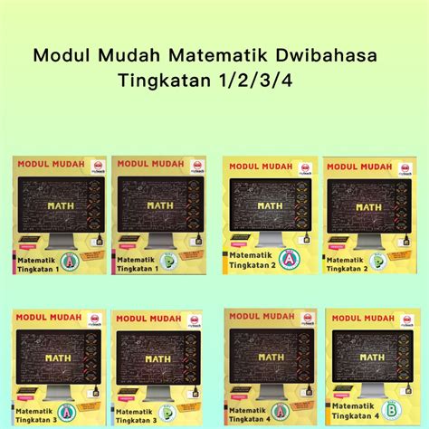 Modul Mudah Matematik Dwibahasa Tingkatan Beecost