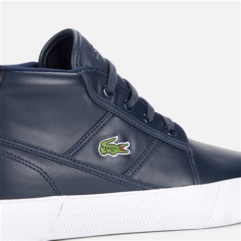 Lacoste Mens Gripshot Chukka 03211 Leather Boots Navy Free Uk