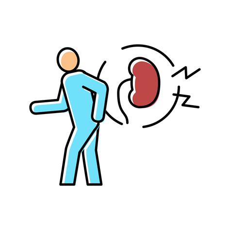 pain kidneys color icon vector illustration 19590966 Vector Art at Vecteezy