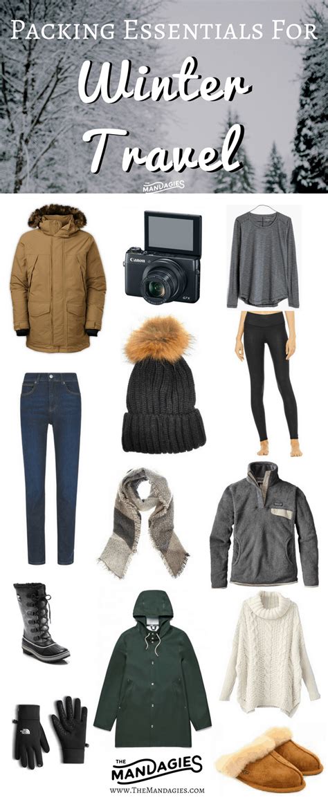 40 Essentials For Every Winter Travel Packing List - The Mandagies