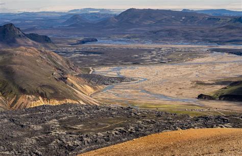 Colorful Rhyolite Mountains At Landmannalaugar Iceland Laugavegur