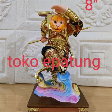 Jual Patung Dewa Kera Sakti Sun Go Kong Thai Sing 8 Inch Fiber