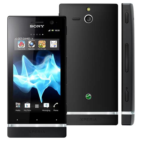 Celular Sony Xperia U Preto Rosa Tela De C Mera Mp