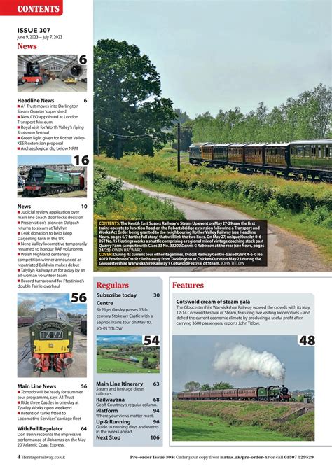 Heritage Railway Magazine Issue 307 Back Issue