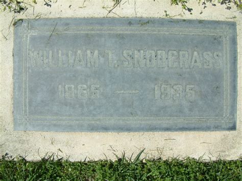 William Thomas Snodgrass Find A Grave Memorial