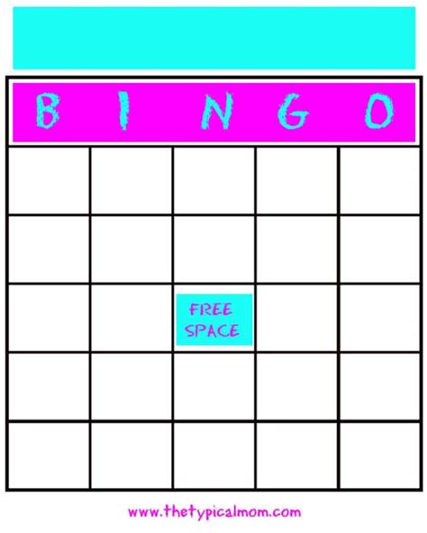 Popular Bingo Templates Printable Customizable Bingo Card Creator