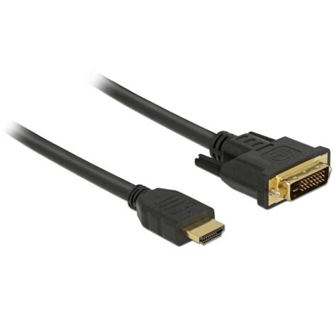 DeLOCK Adapterkabel HDMI DVI 24 1 Bidirektional Schwarz 2 Meter