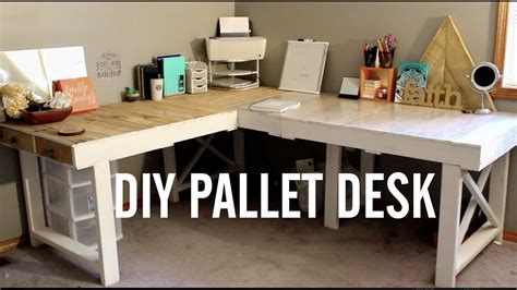 DIY Pallet Desk Upcycling Pallets YouTube