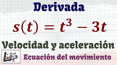 Derivada De La Función Posición Ecuación Del Movimiento La Prof