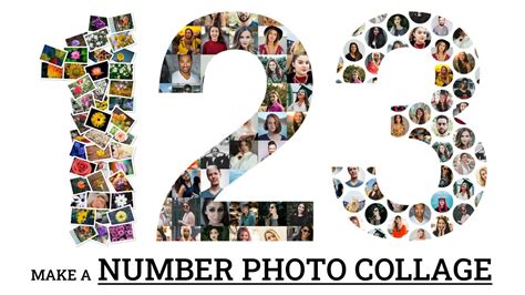 How To Make A Number Photo Collage Figrcollage Youtube